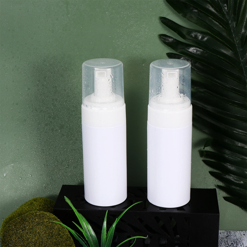 4pcs Press Pump Bottles Plastic Sanitizer Bottles Cleanser Storage Holder Liquid Soap Bottle 120ml