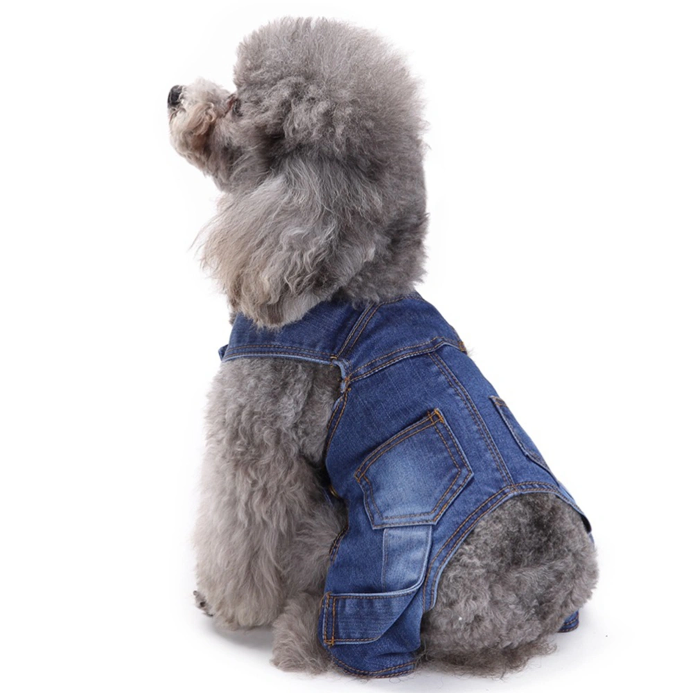 Adorable Dog Clothes Leisure Cowboy Pants Cool Cowboy Pet Jeans Dog Clothes for Small Dogs Puppies (Size XXL)