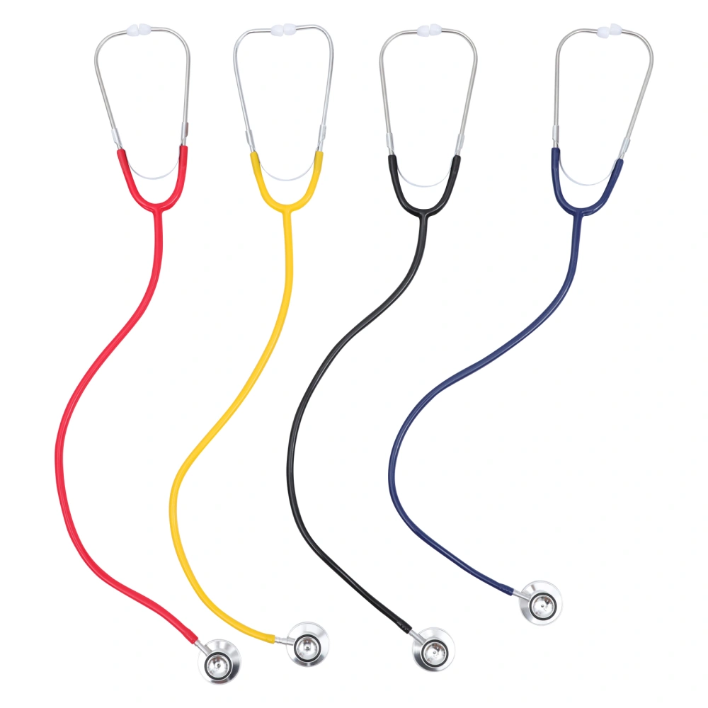 1 Set 4pcs Double Side Stethoscope Single Hose Stethoscope Medical Stethoscope