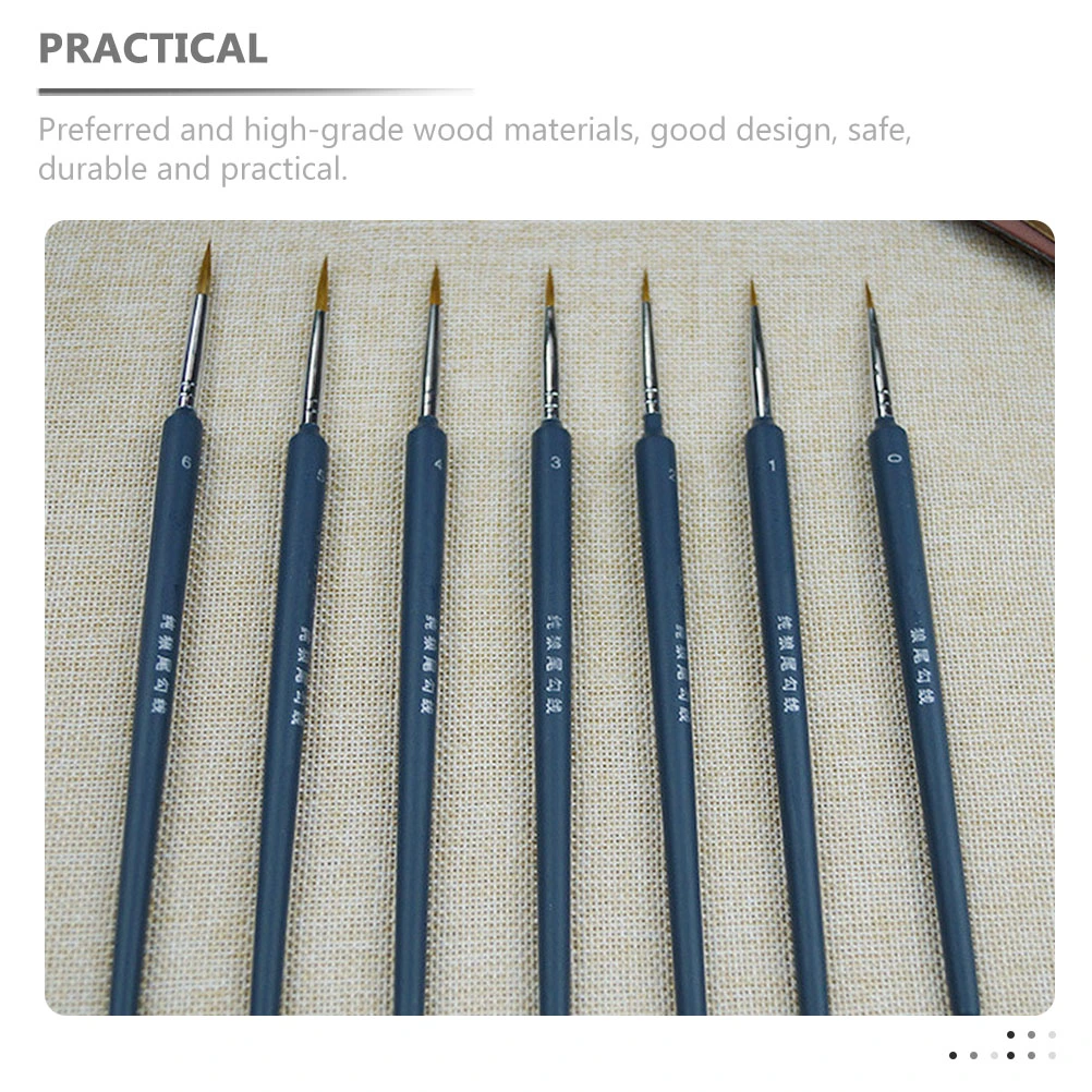 10Pcs Detail Paint Brush Set Miniature Paint Brush Portable Paint Brush Line Drawing Pen