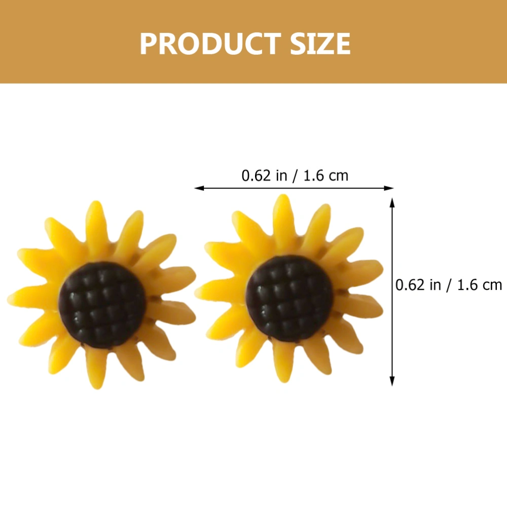 30Pcs Decorative Sunflower Pin Household Push Pin Multi-function Sunflower Tacks