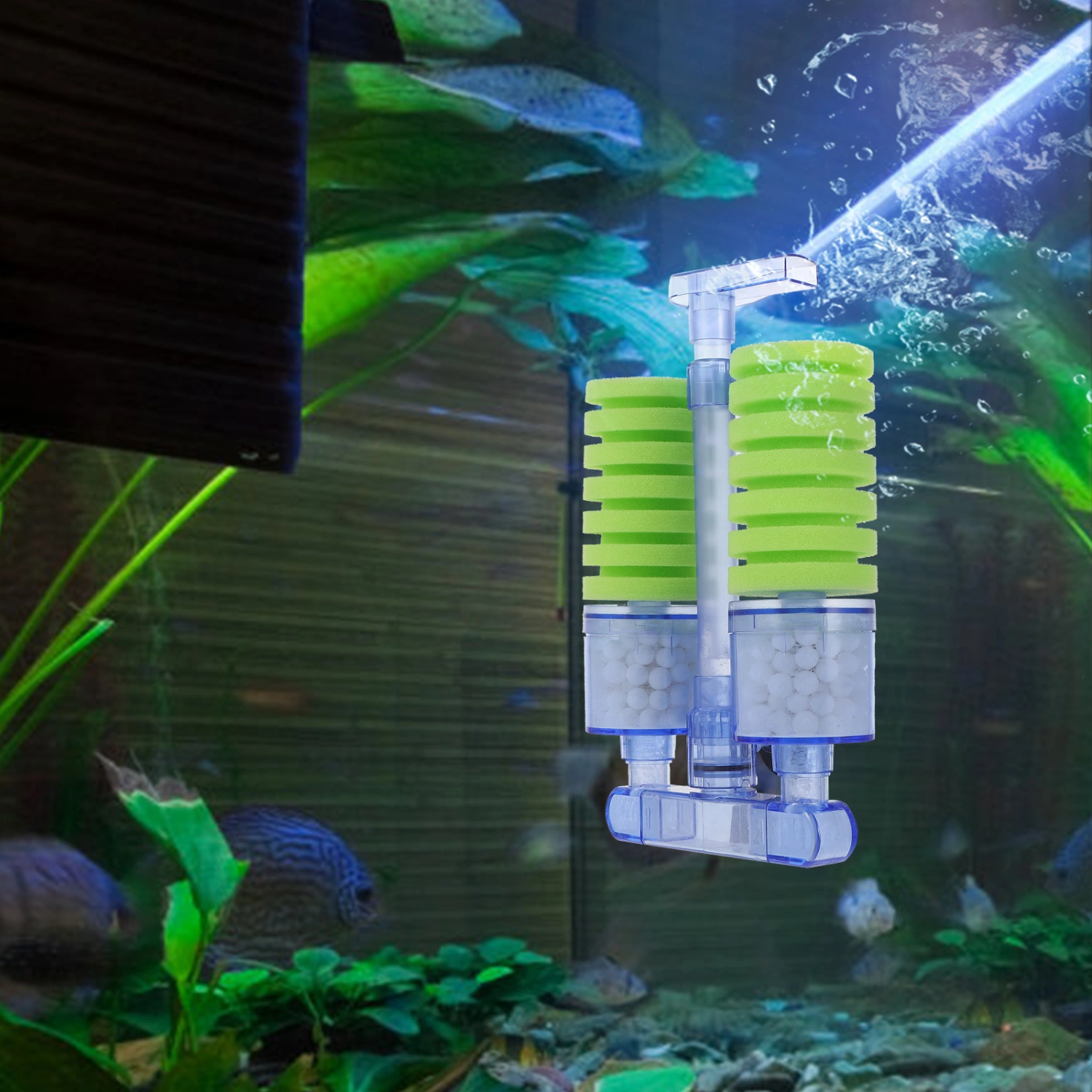Aquarium Biochemical Filter Quiet Sponge Fish Filter Fish Tank Aeration Tool