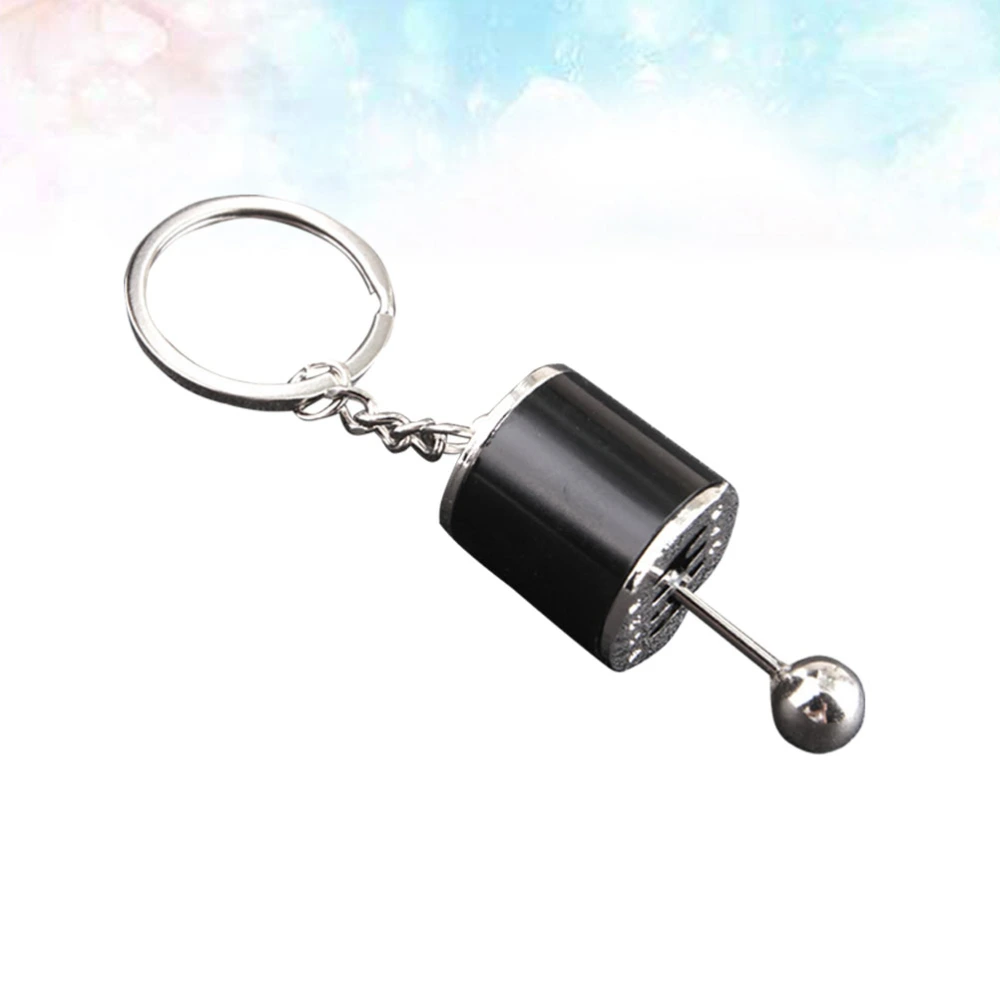 1Pc Simulation Car Modification Gear Shaped Pendant Keyring Keychain for Handbag Phone Pendant (Black)