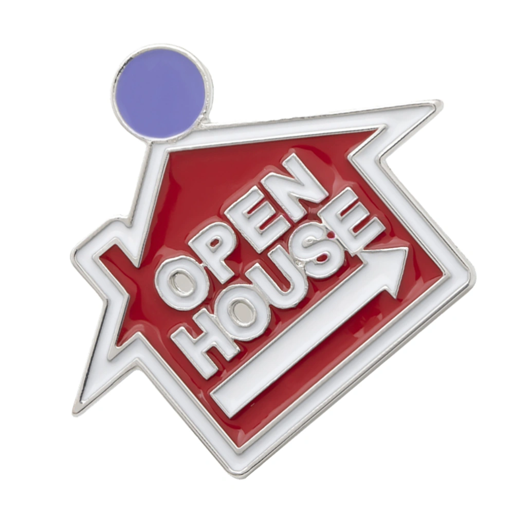 1Pc Decorative Brooch House Sale Group Badge Fashion House Sign Brooch Gift