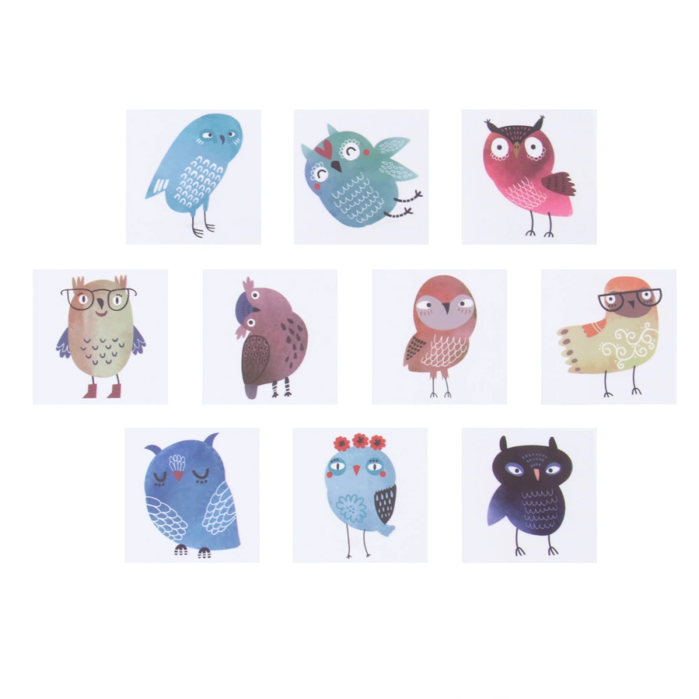 10pcs Adhesive Owl Frosted Wall Paste Anti-slip Kids Sticker for Bathtub