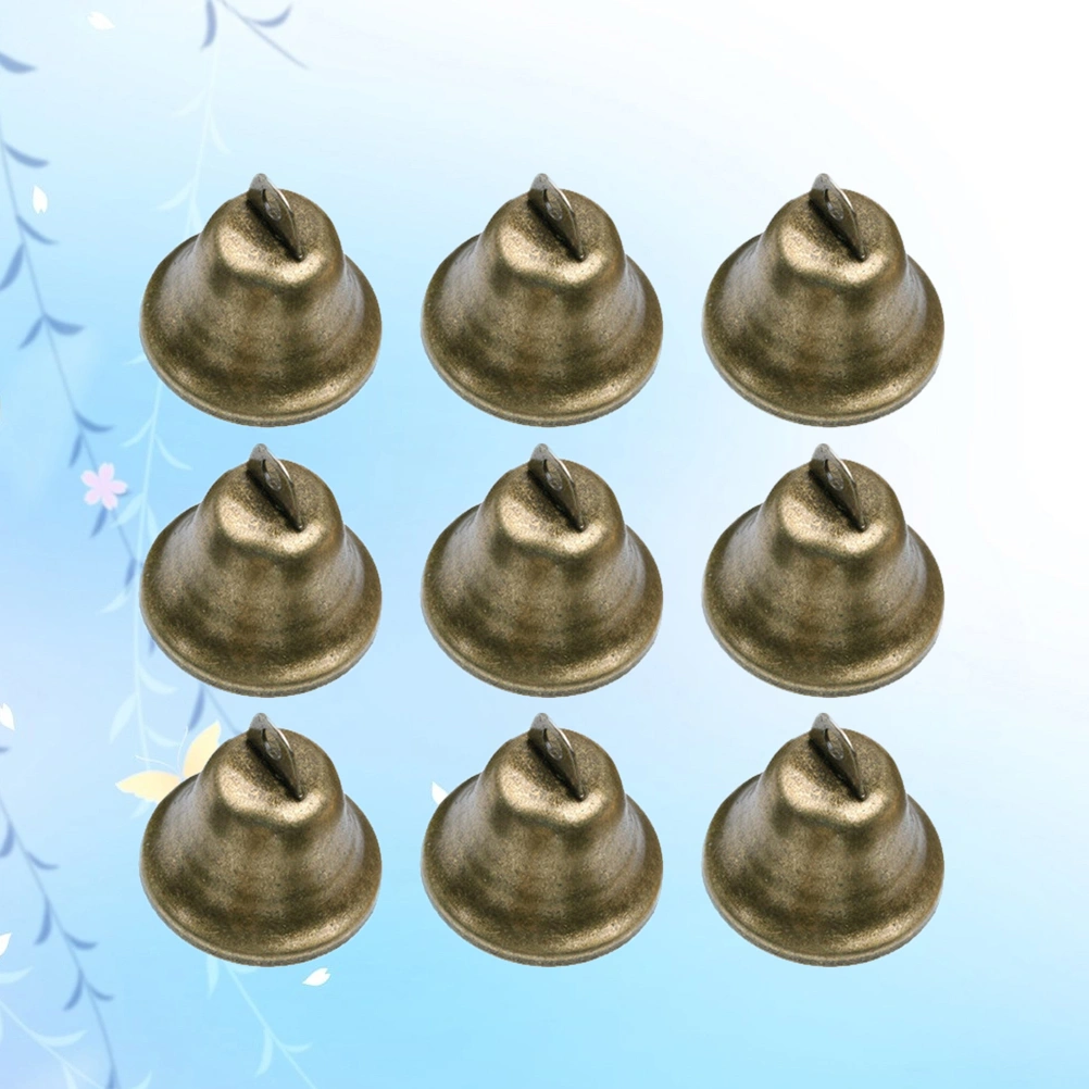 15pcs 38mm Vintage Bronze Jingle Bells for Dog Potty Training, Housebreaking, Making Wind Chimes,Christmas Bell