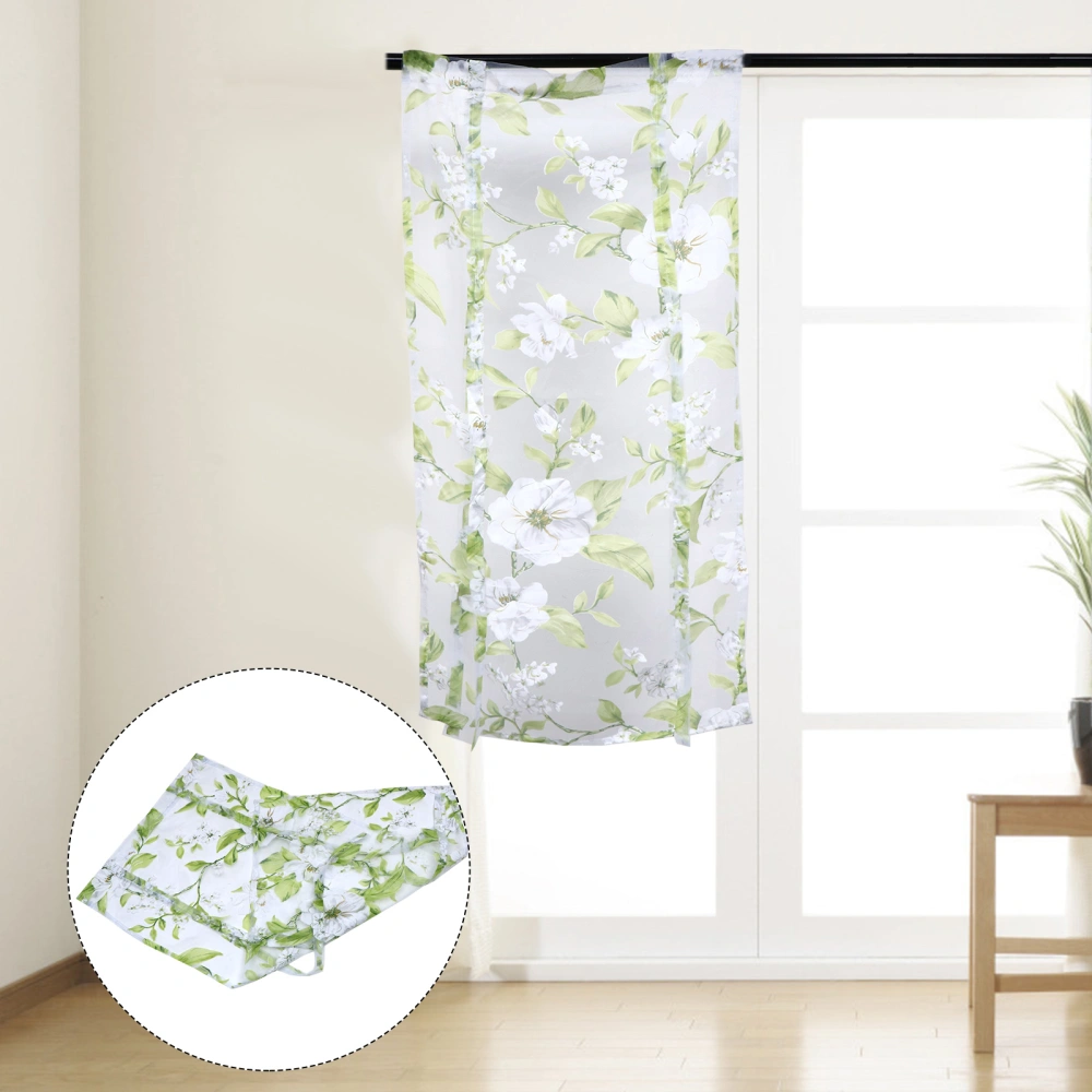 Long Living Room Flowers Embroidered Curtain Bedroom Window Curtain Panels