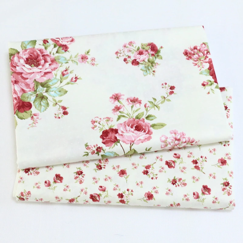 1 Sheet Quilting Sewing Fabric Quilting Cloth Sheet Flower Printing Fabric Sheet Craft Floral Patchwork