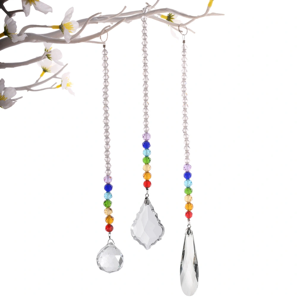 3Pcs Lamp Adornment Pendant Decorative Hanging Colorful Bead Pendant Mixed Style