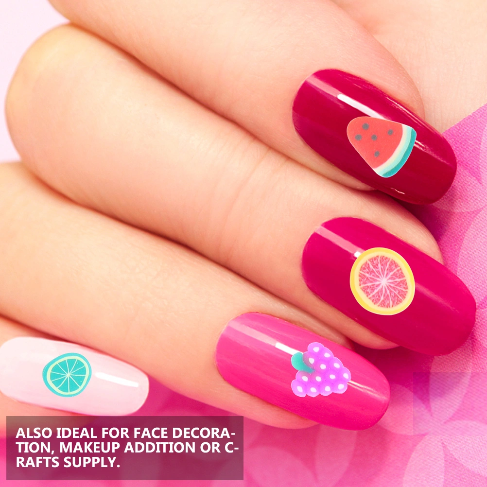 2000pcs Fruit Slice Nail Sticker DIY Nail Slice Nail Decoration for Nail Art