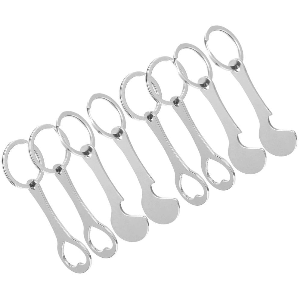 8Pcs Key Ring Metal Shopping Trolley Tokens Convenient Trolley Tokens Small Trolley Tokens