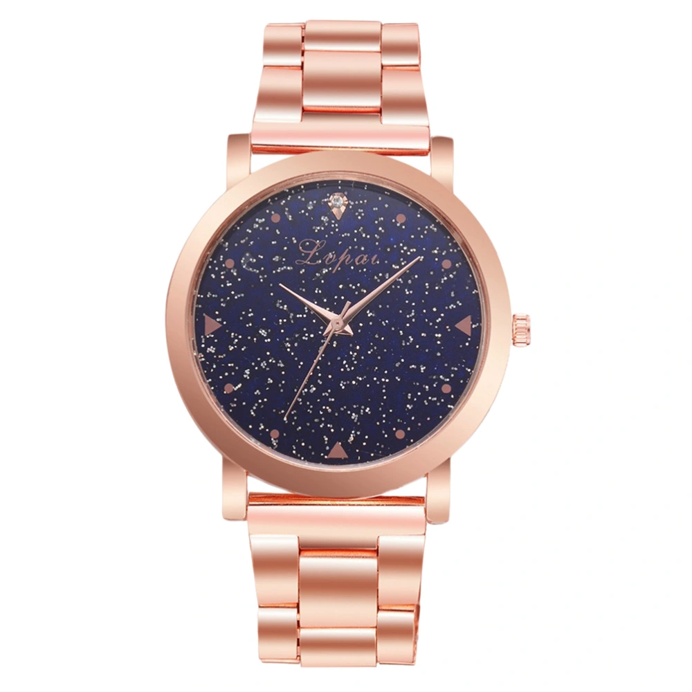 Lvpai Luxury Watch Starry Sky Creative Mysterious Ladies Dress Fashion Quartz Watch (Rosy Gold)