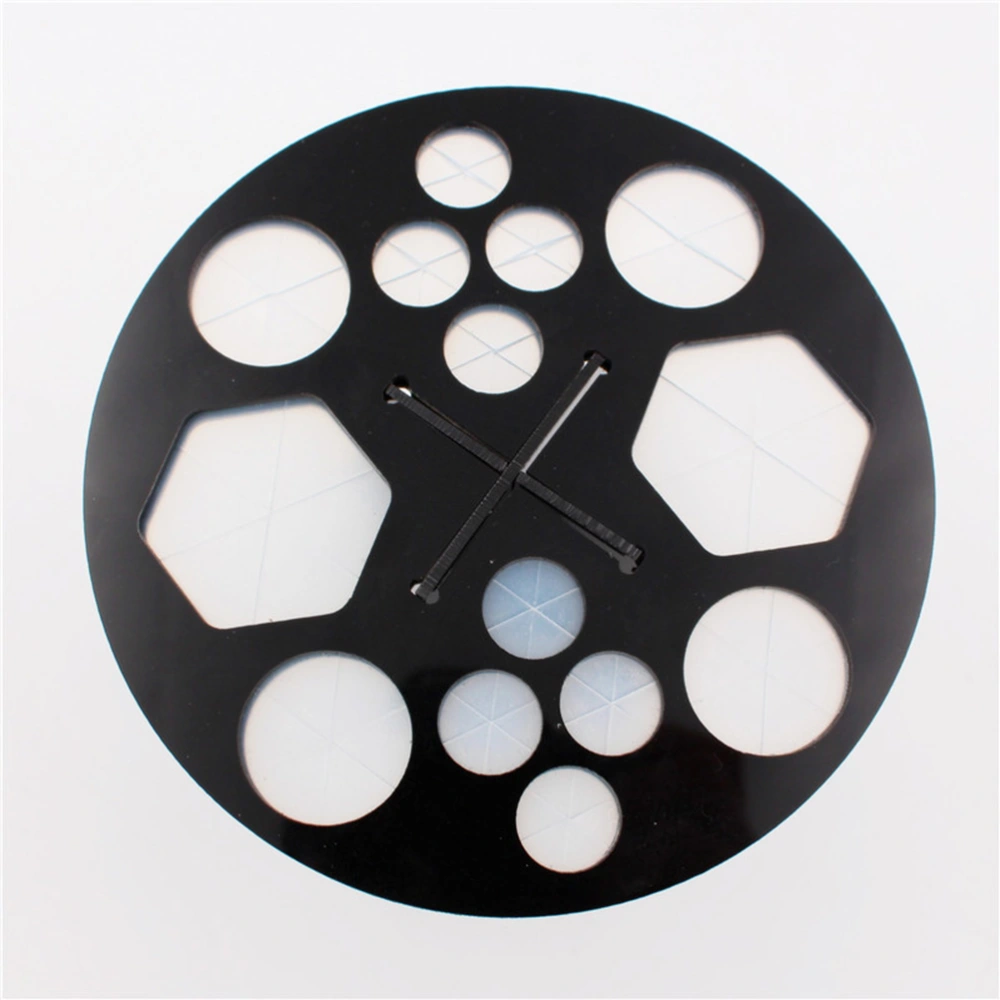 1pc Makeup Brush Holder Round Acrylic Drying Rack Brush Storage Holder Cosmetics Organizer Tools (Black)