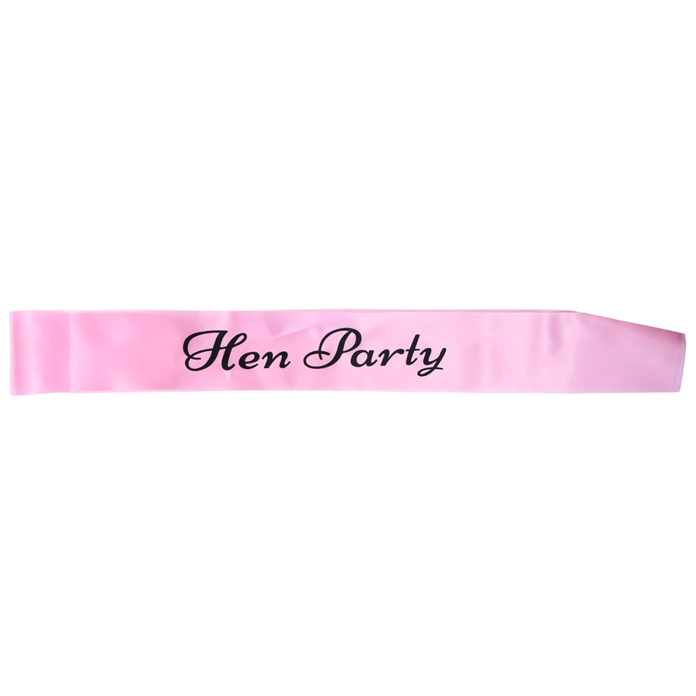 Bachelorette Party Sash Bridal Shower Hen Party Wedding Decorations Party Favors Accessories (Hen Party)