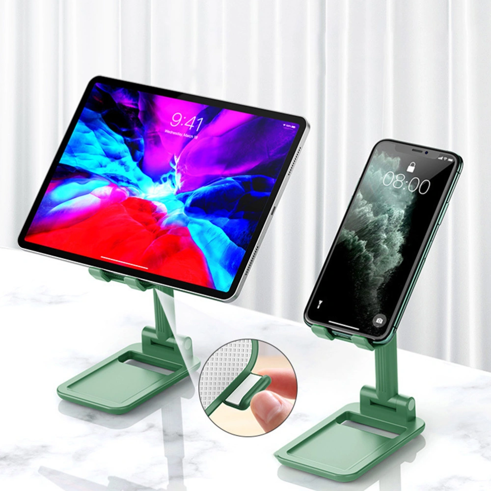 1pc Desktop Phone Bracket Foldable Phone Bracket Creative Phone Holder (Green)