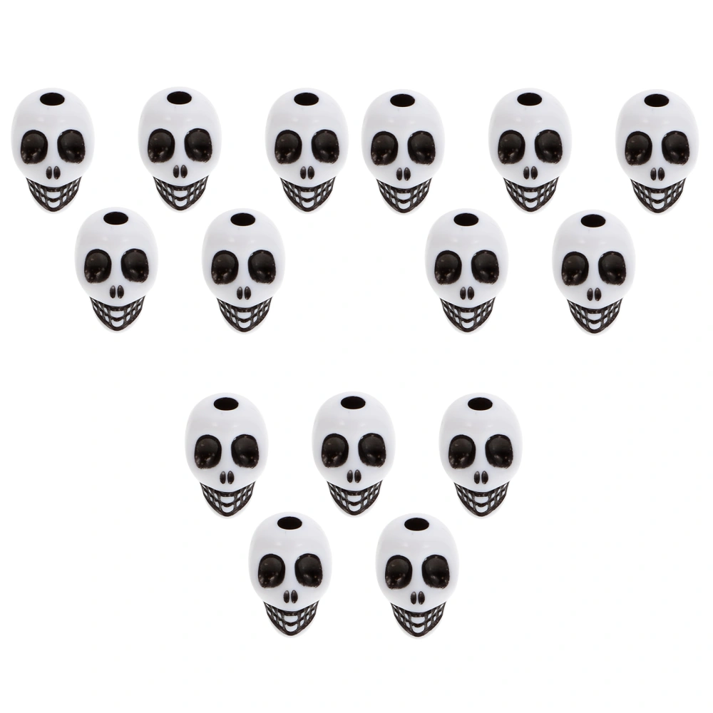 100pcs Skull Shape Loose Beads DIY Jewelry Accessories DIY Necklace Loose Beads