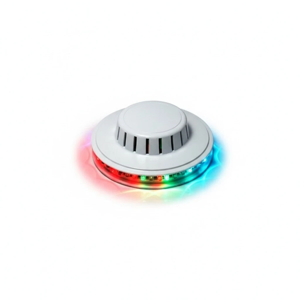 Novelty Sunflower Shaped Voice-Activated /Auto Rotating 48-LED RGB Light LED Party Light (White, EU Plug)