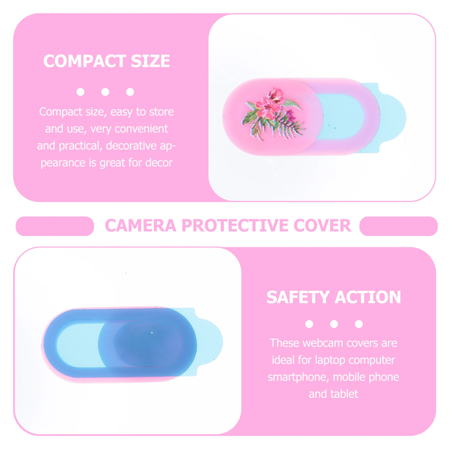 3pcs Webcam Cover Slide Privacy Protection Cover Laptop Camera Slide Blocker