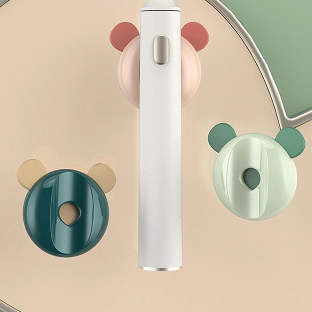 4pcs Magnet Household Toothbrush Holders Toothpaste Racks (Mixed Color)