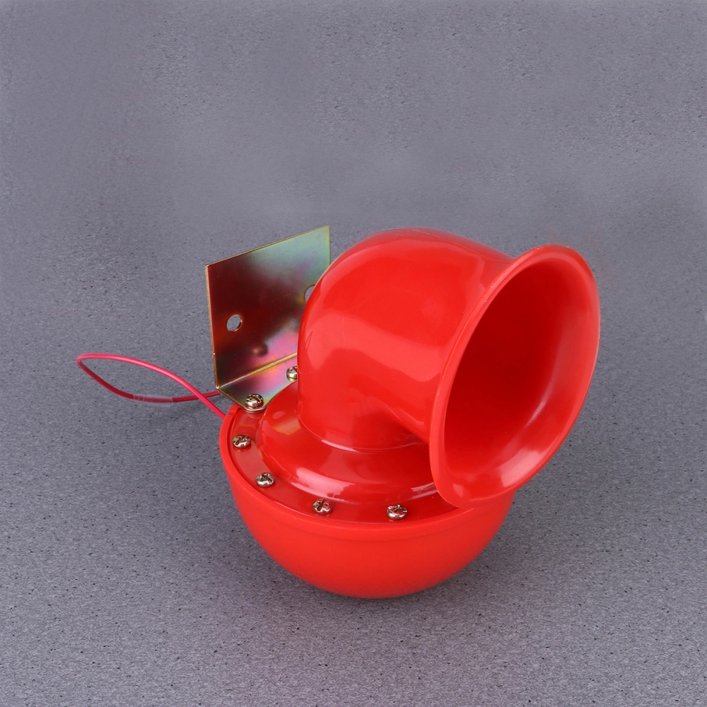 12V 150 Sound Level Electric Car Horn Snail Horn Whistle Trumpe for Vehicle Truck Red