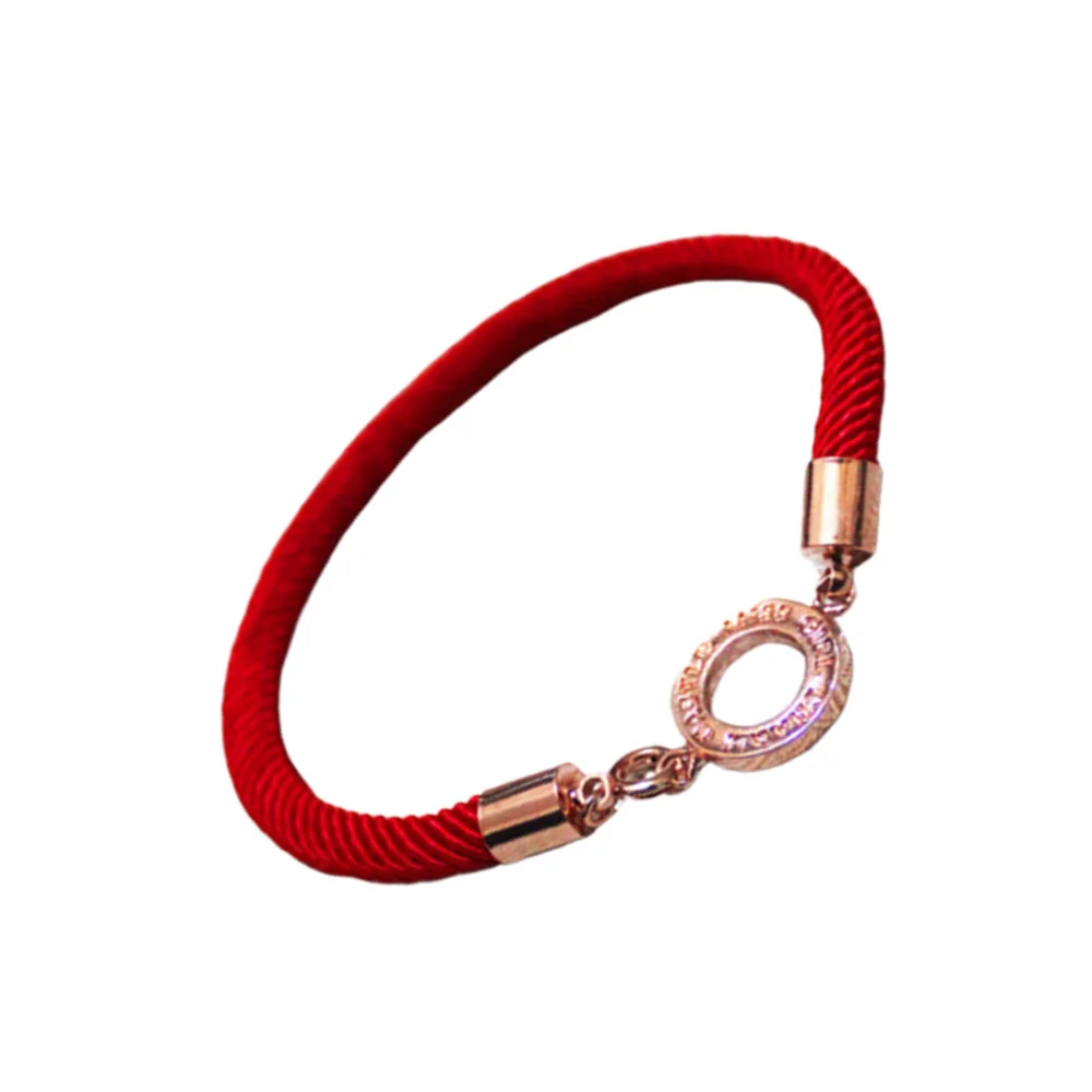 1Pcs MISS GIRL CHARM CASTLE Handmade Women Red Rope Thread String Bracelet Braided Charms Adjustable Bracelet for Couples(Red)