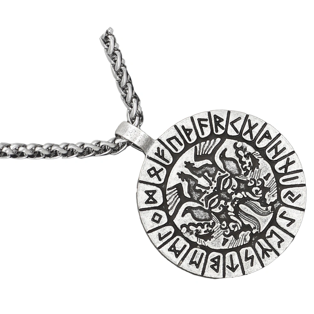 Viking Necklace Alloy Choker Vintage Charm Amulet Pendant Norse Viking Jewelry