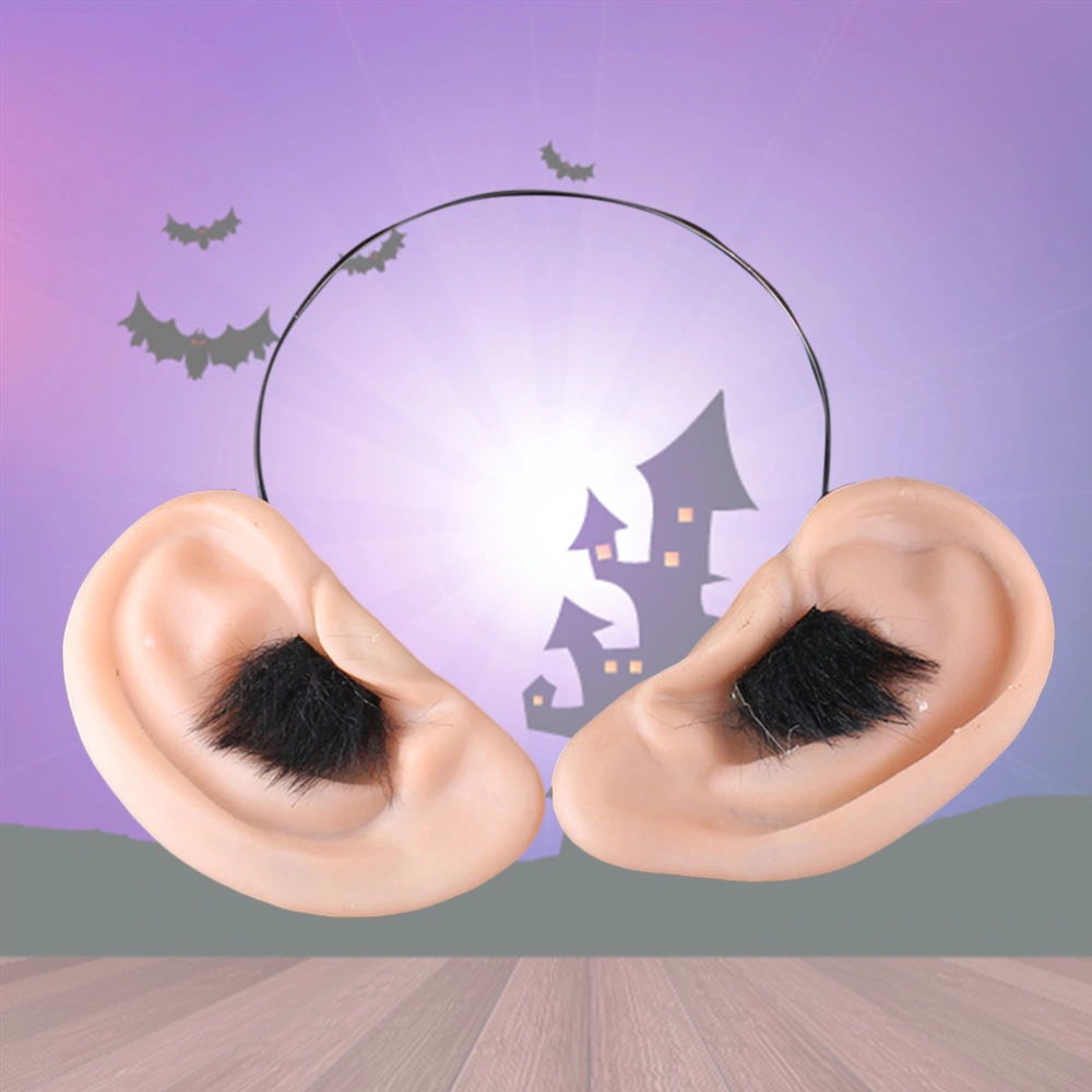 Silicone Elf Ears Cosplay Accessories Halloween Party Latex Pointed Fake Tips Ear