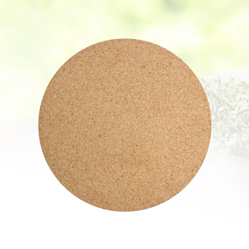 Round Cork Boards Natural Environmental Protection Cork Sticky Bulletin Memo Pin Boards Photos Message Boards (Diameter 30cmx6mm)