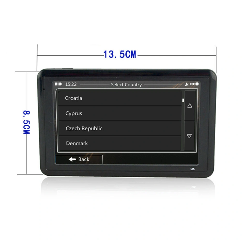 5 Inch Car GPS Navigation Truck Navigator 8G Touch Screen LCD Display MP4 MP3 Player (US + Canada)