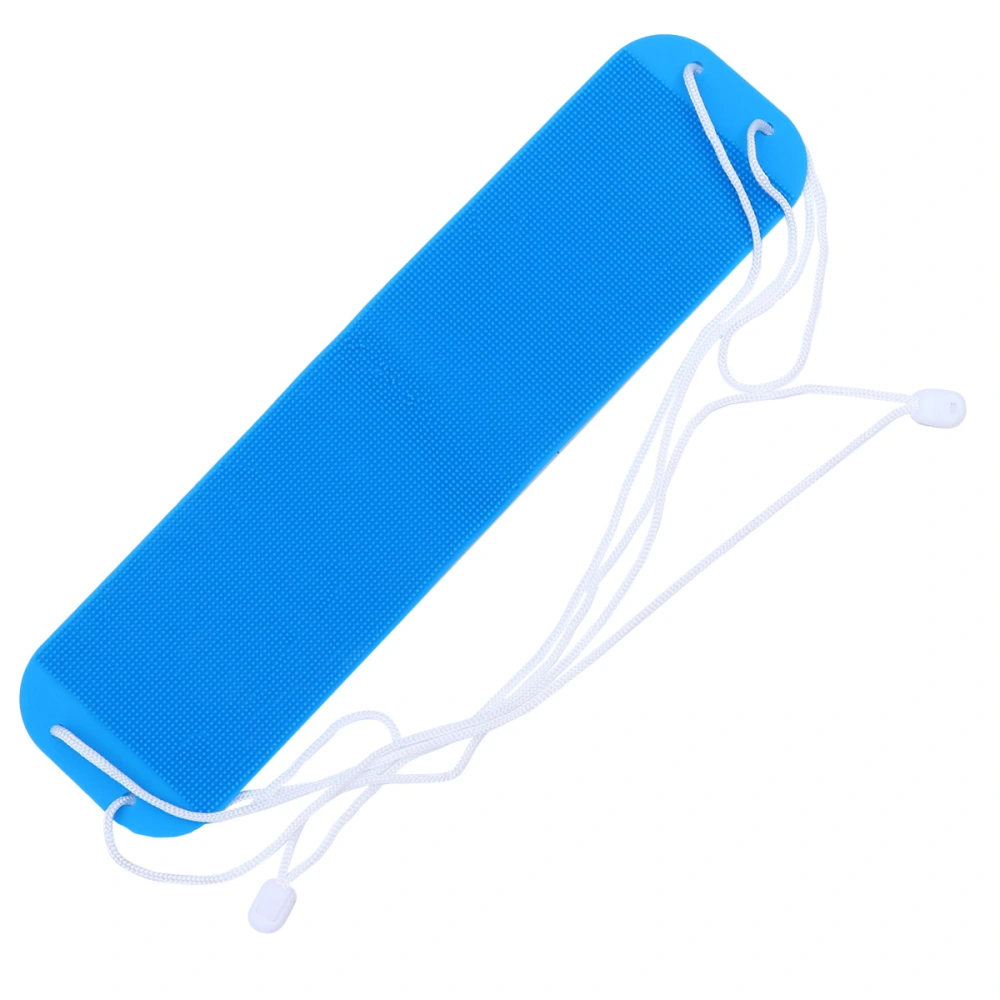 Long Double Sided Silicone Bath Towel Shower Towel Back Body Exfoliating Belt Bathing Supplies for Bathroom Home Travel (Blue)