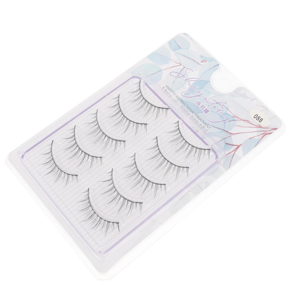 5 Pairs Ladies 3D False Eyelashes Handmade Dense Long Reusable Eyelashes