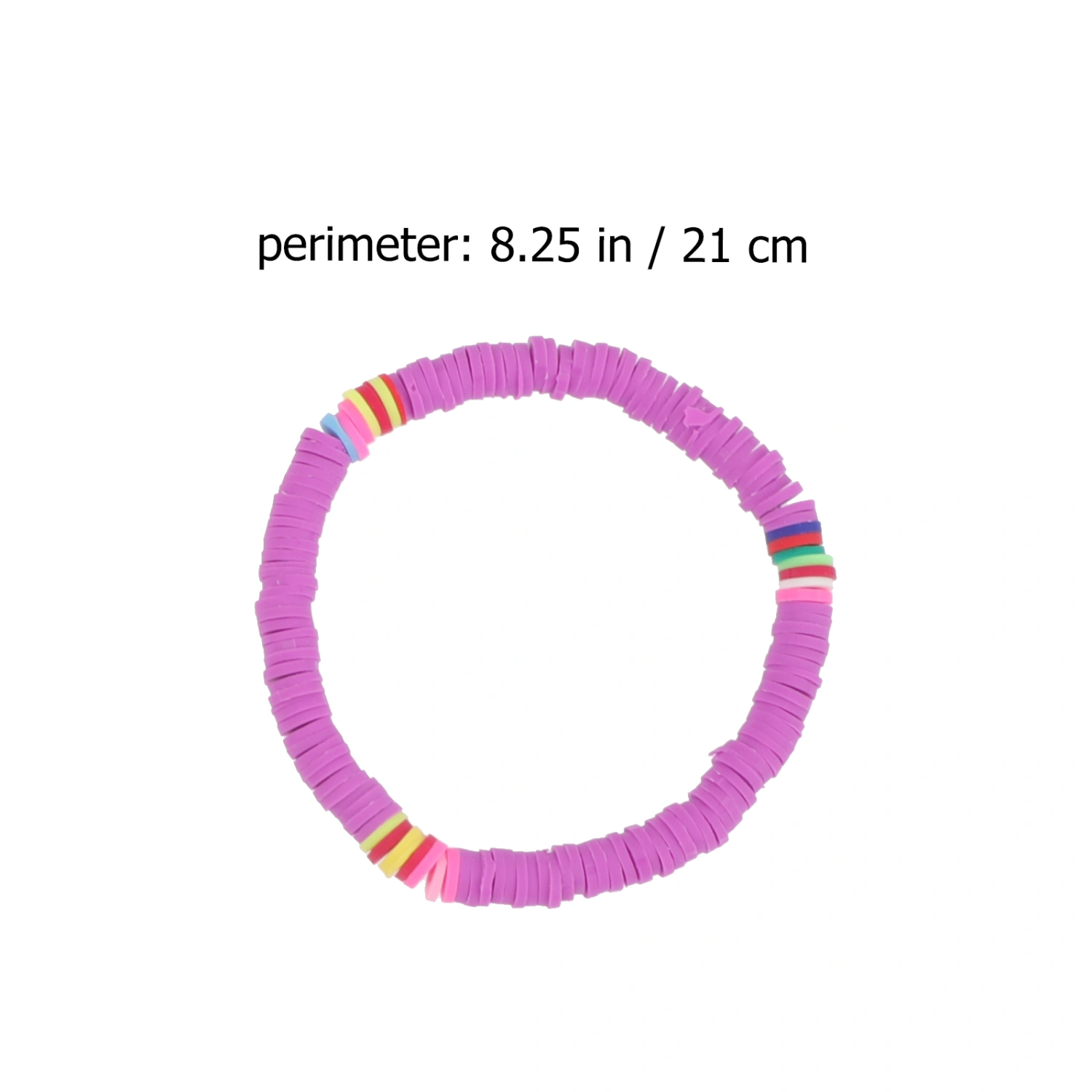 8Pcs Polymer Clay Beads Bracelets Elastic Summer Beach Bracelet for Women Girls