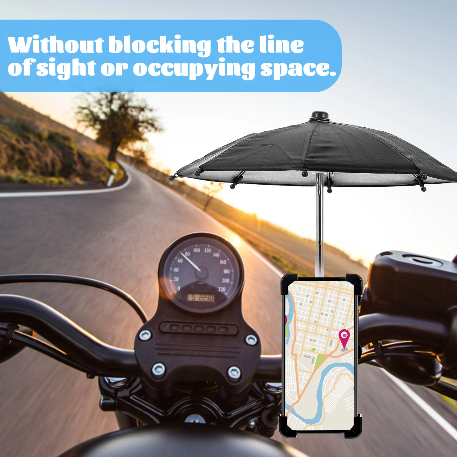 1 Set of Professional Phone Racks Wear-resistant Phone Mounts Convenient Bike Phone Brackets