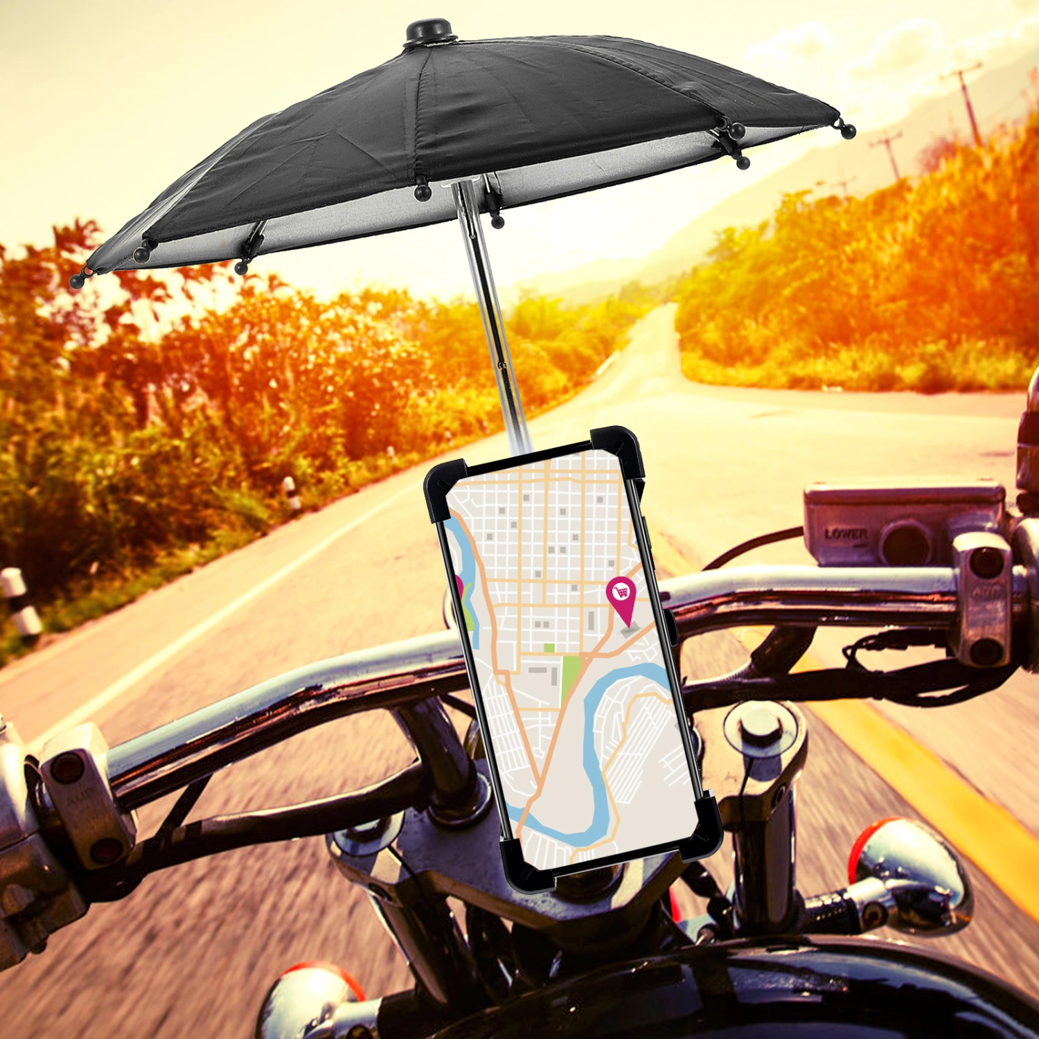 1 Set of Professional Phone Racks Wear-resistant Phone Mounts Convenient Bike Phone Brackets
