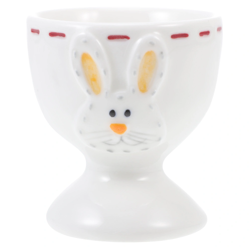 1Pc Adorable Egg Holder Breakfast Egg Cup Ceramic Egg Holder Home Supply