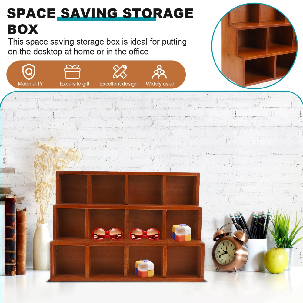 Wooden Display Racks Handicrafts Storage Shelves Model Displaying Rack