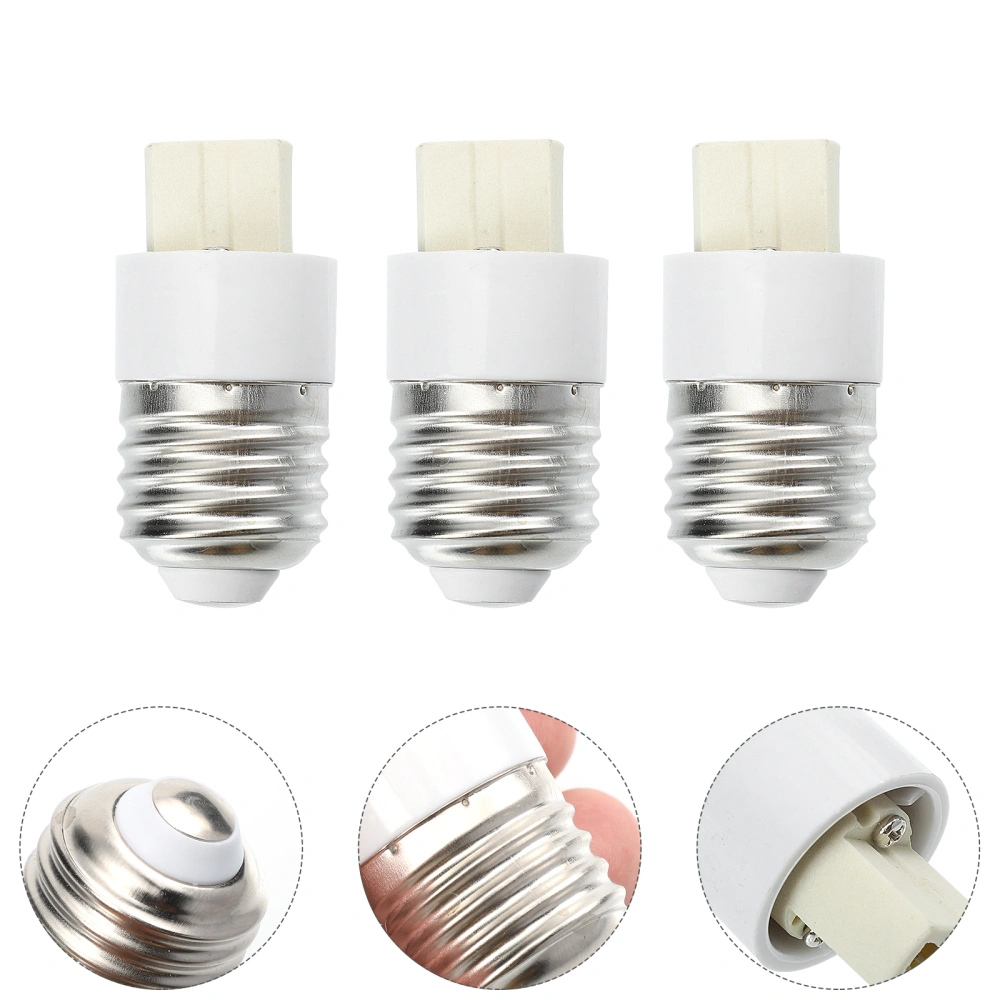 6pcs Bulb Adapter Lamp Base Converters Lamp Holder Adapter (E27 to G9)