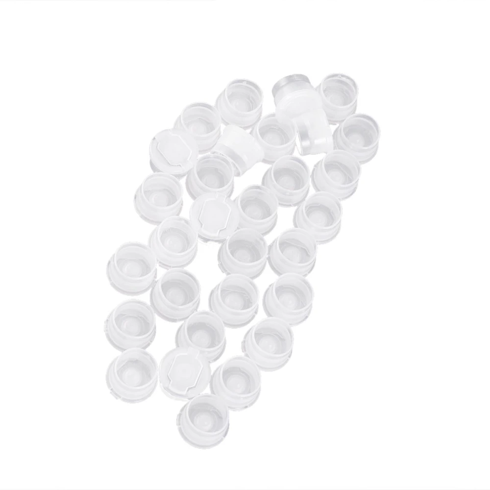 30Pcs Portable Cosmetic Bottle Sealing Cover Delicate and Compact Leakproof Seal (24mm Diameter)