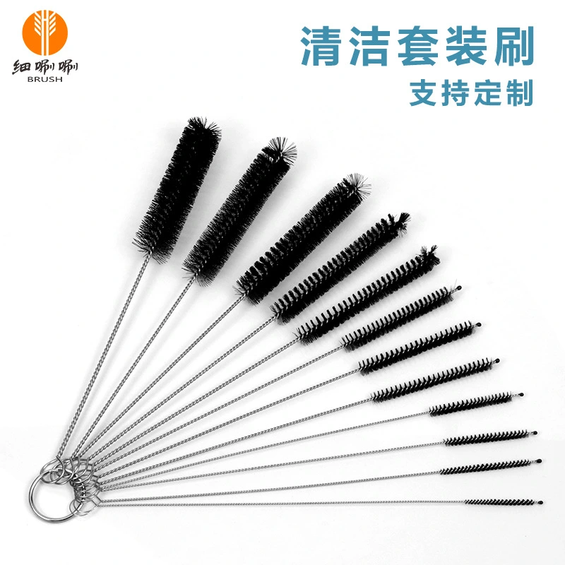 1 Set of Straw Brush Nylon Pipe Tube Cleaner Brush Portable Straw Brushes Pipe Brushes