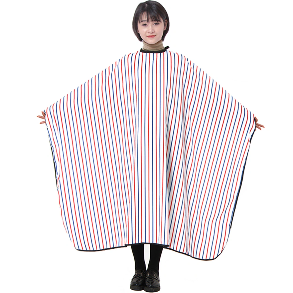 Waterproof Non-stick Hairdressing Cloth Fashion Apron Stripe Barber Shawls Haircut Cape Cloak for Barber Shop (Colorful)