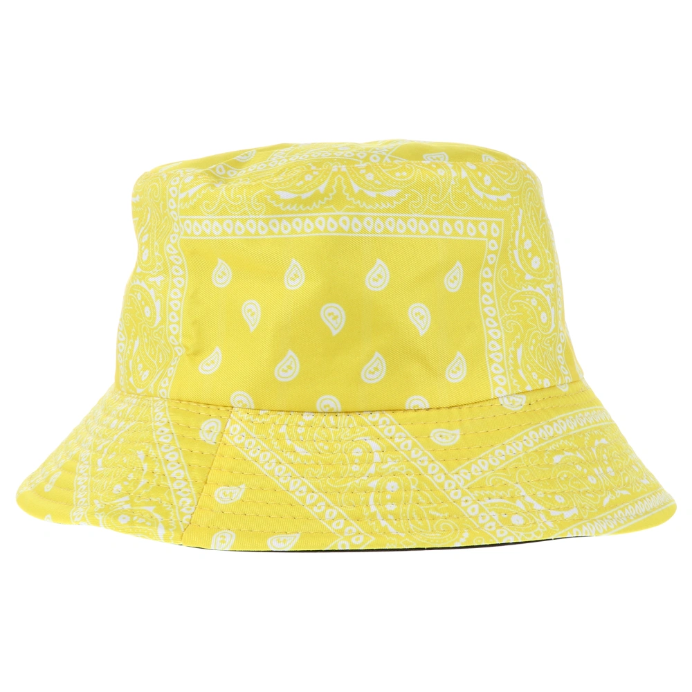 1Pc Wide Brim Hat Double-sided Printed Hat Outdoor Bucket Hat Fisherman Hat