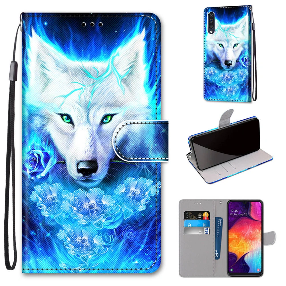 Wallet Case Phone Shell Cards Slot Phone Protector Compatible with Galaxy A50
