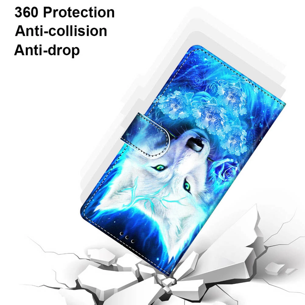 Wallet Case Phone Shell Cards Slot Phone Protector Compatible with Galaxy A50