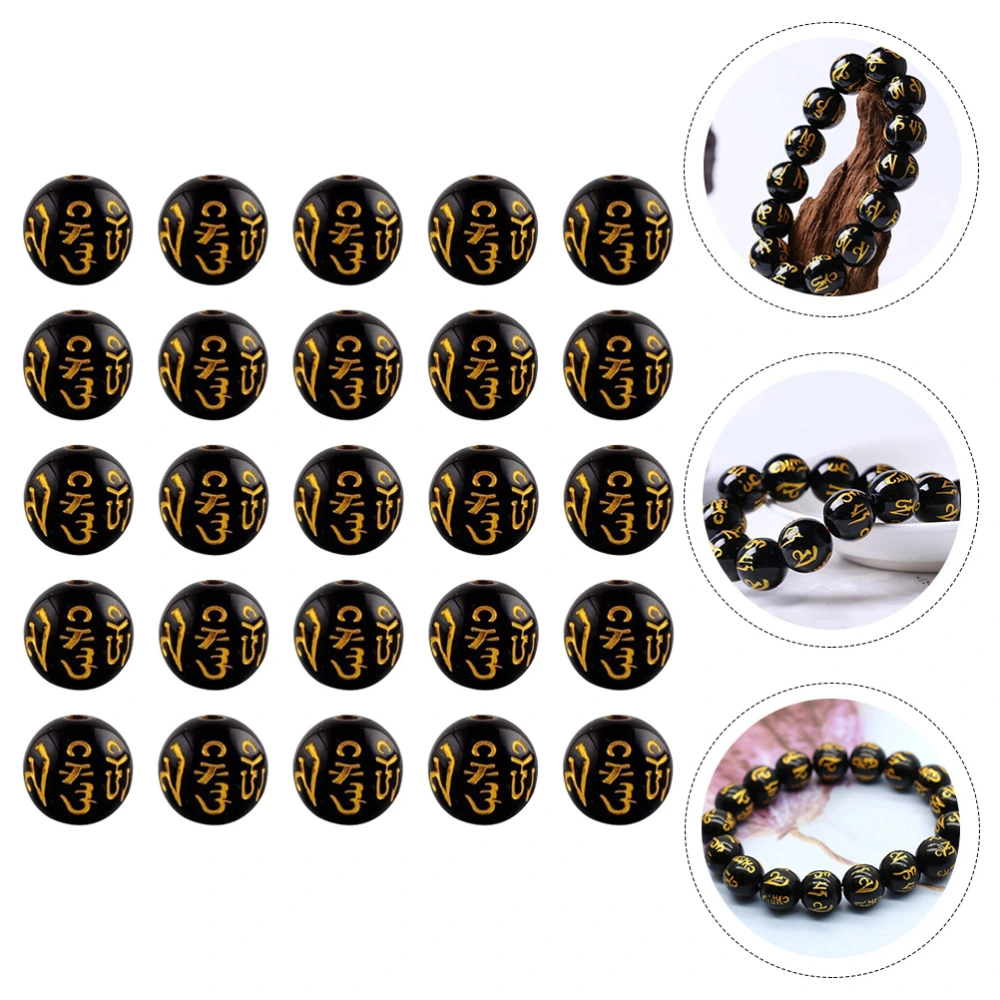 100pcs Buddhist Loose Beads Tibetan Buddhist Charms Decoration DIY Jewelry Accessories