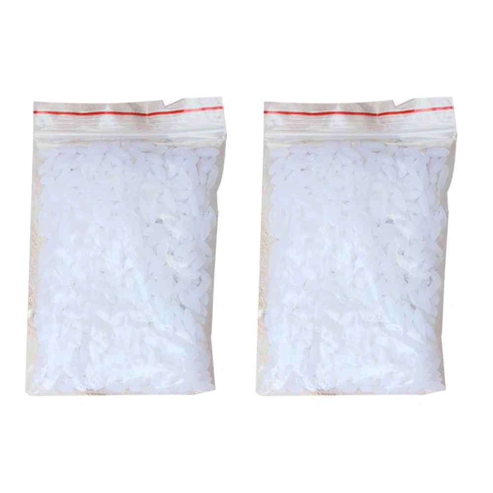 2 Bags of Realistic Rice Model Ornament Vivid Rice Shape Photography Prop Adornment