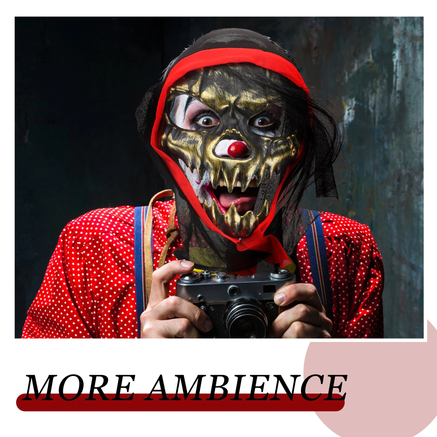 Creepy Halloween Mask Prop Halloween Scary Mask Masquerade Party Mask Haunted House Prop