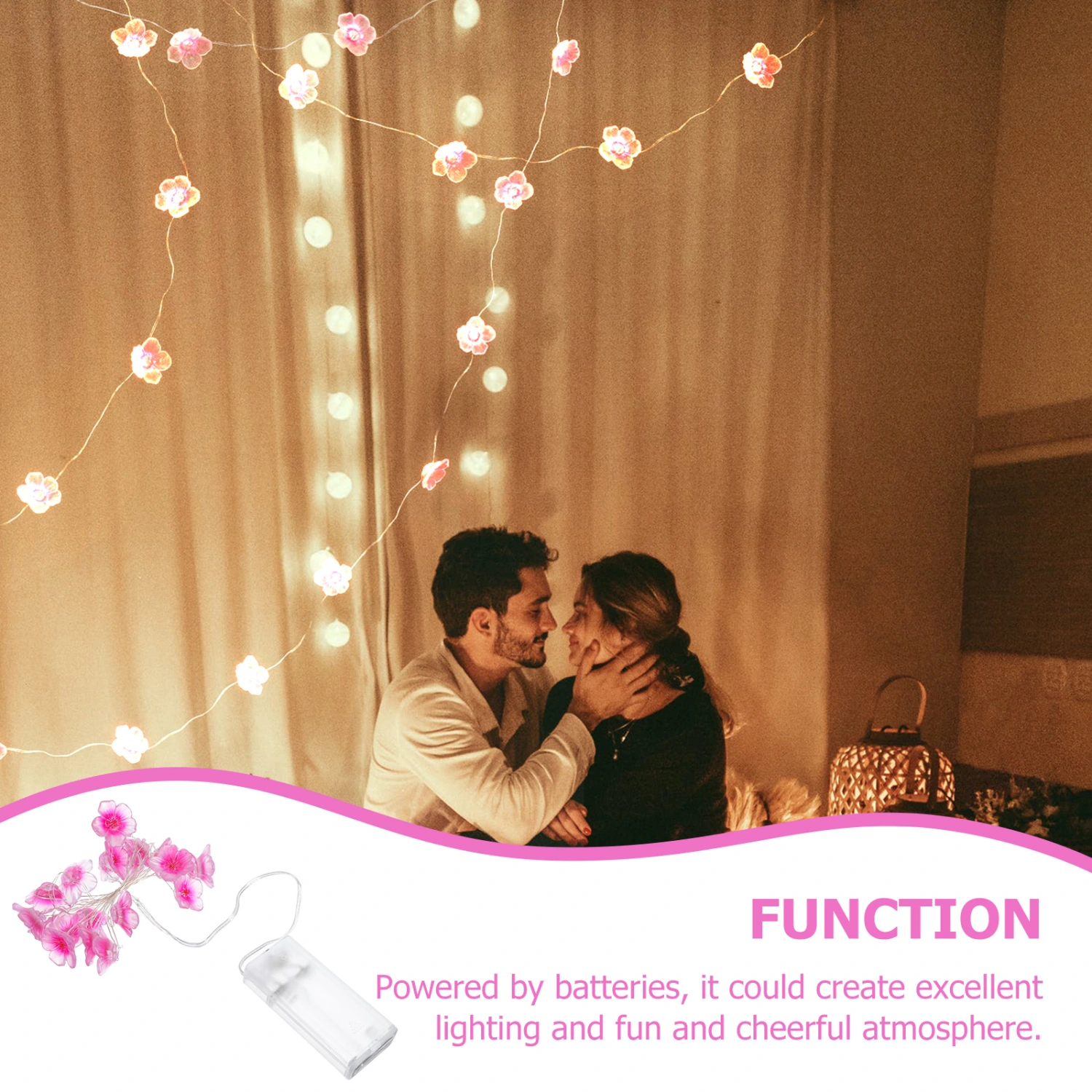 Flower Shaped String Lamp Exquisite Scene Lamp Adornment Flower Light Decor