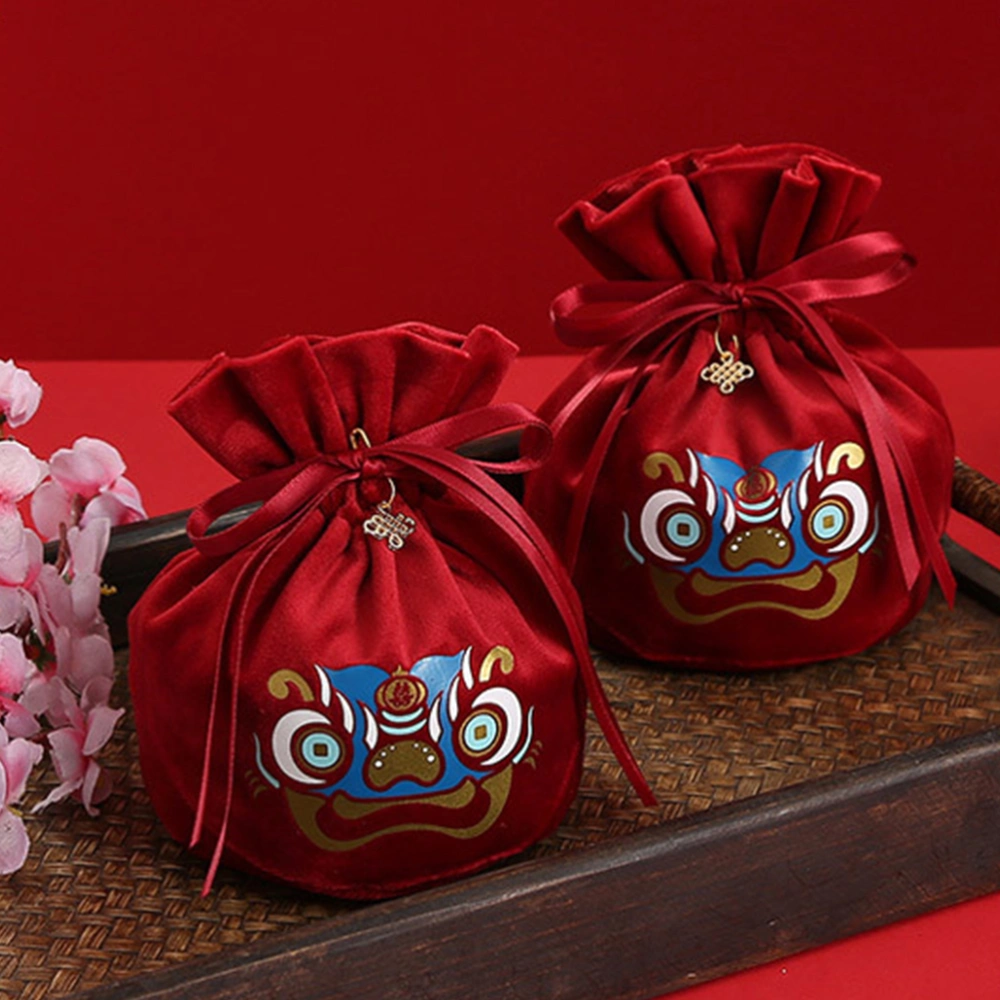 2Pcs Decorative Candy Bags Multi-function Wedding Pouches Adorable Candy Pouches (Random Style)