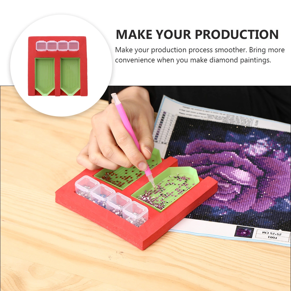 4pcs beads painting Tray Kits Diamond Art Tray Organizer Painting Tool