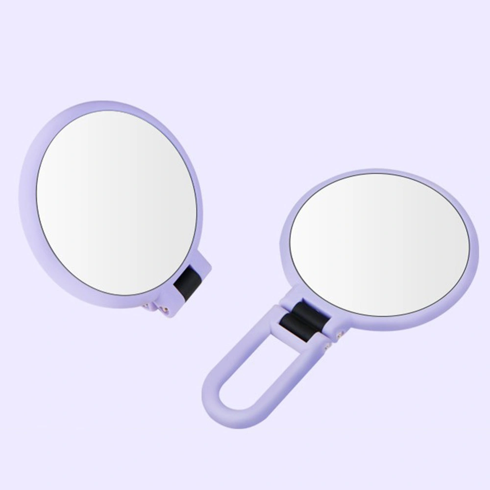 Flexible Swivel Vanity Mirror Double Sided Makeup Mirror Metal 15X Magnification Mirror for Women Girls Decor(Purple)